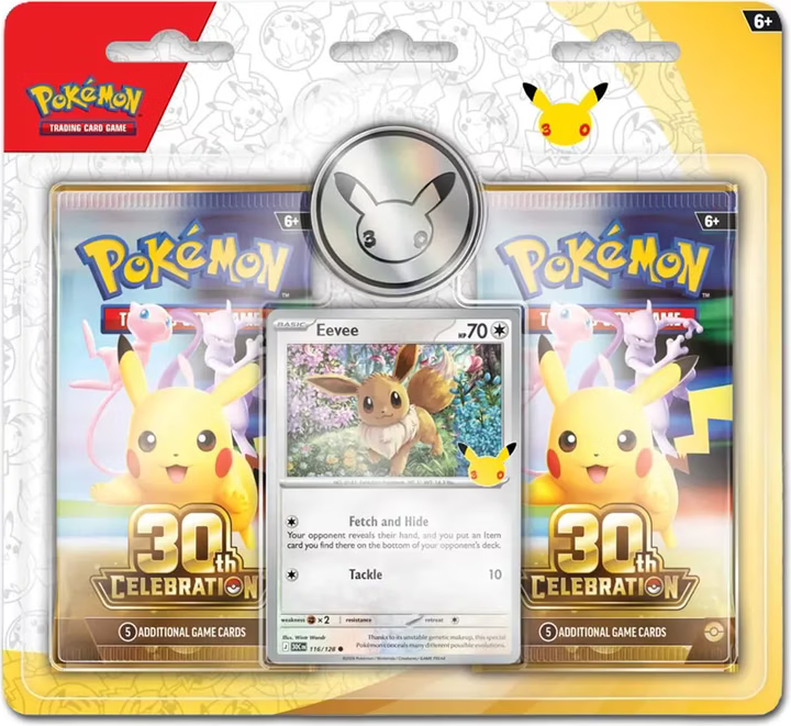 Pokémon TCG 30th Celebration 2-Pack Blister – Eevee – Englisch