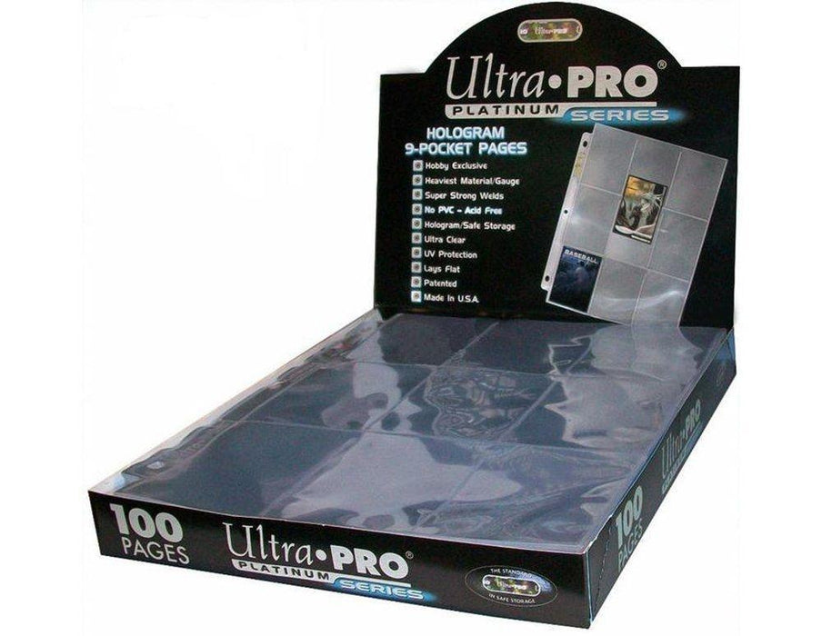 Ultra pro ultra pro 25 platinum-speicherseiten: sammelseiten für sammelkarten für baseball und andere sportarten platinum series 9 pocket pages , transparent