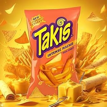 2x100g TAKIS INTENSE NACHO - leckere Tortilla Chips treffen auf geschmackvollen Käse