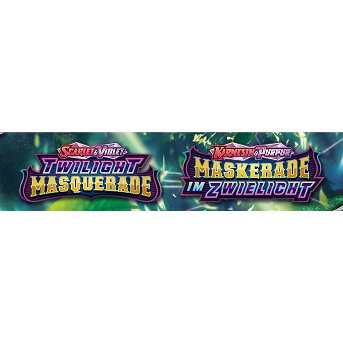 Pokémon Karmesin & Purpur: Maskerade im Zwielicht Display mit 18 Boostern - DEUTSCH