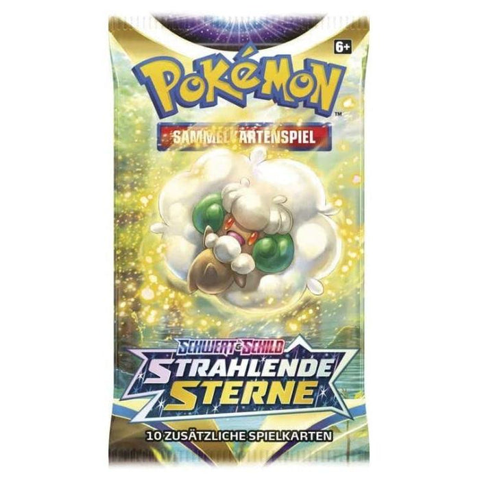 Schwert & Schild - Strahlende Sterne - 4 Booster - Deutsch + Heartforcards® Versandschutz