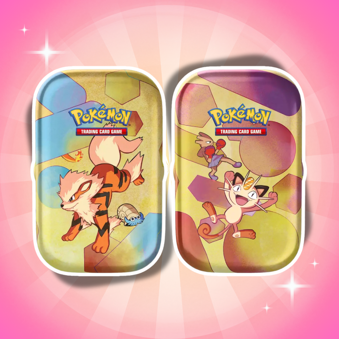 1x Pokémon Karmesin & Purpur 151 Mini Tin Englisch  – Zufälliges Design