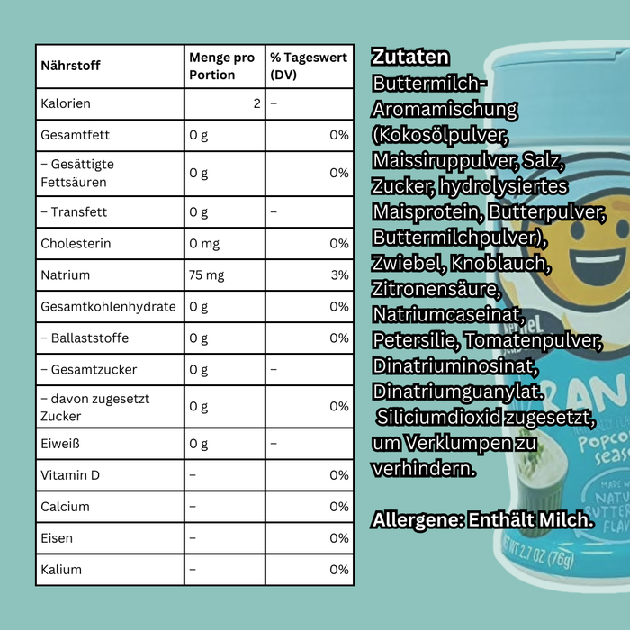 Kernel Season’s Ranch Popcorn Seasoning – Würziges Ranch-Gewürz für Popcorn & Snacks | 76 g