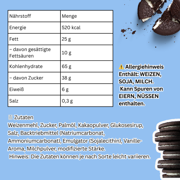 Oreo Cookies Chinesische Version – 3 zufällige Sorten pro Packung