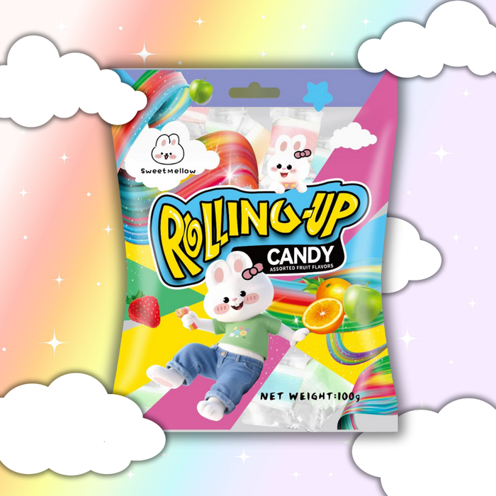 TXMM Rolling-Up Candy – Fruchtige Kaustreifen | Mixed Fruit | 100 g
