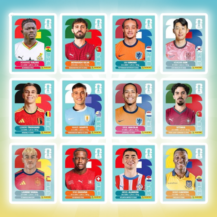 Panini FIFA World Cup 2026 Sticker Multipack – 5 Tüten + 6 Gratis-Sticker (41 Sticker gesamt)