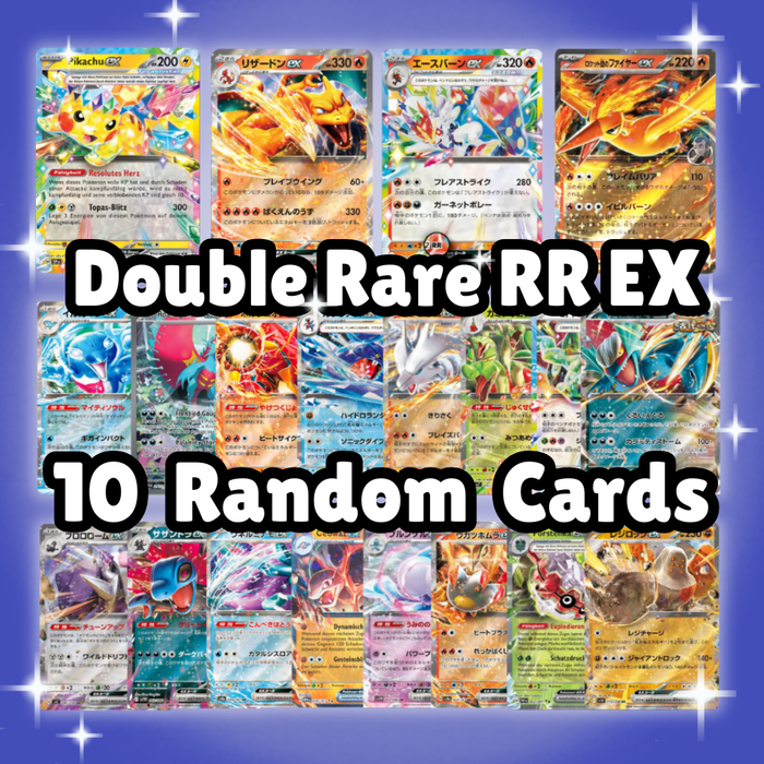 10 Pokémon EX Karten verschiedene - Lot mit 10 offiziellen japanischen Double Rare RR EX Karten