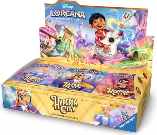 Disney Lorcana TCG – Hyperia City Booster Display – 24 Boosterpacks – Englisch