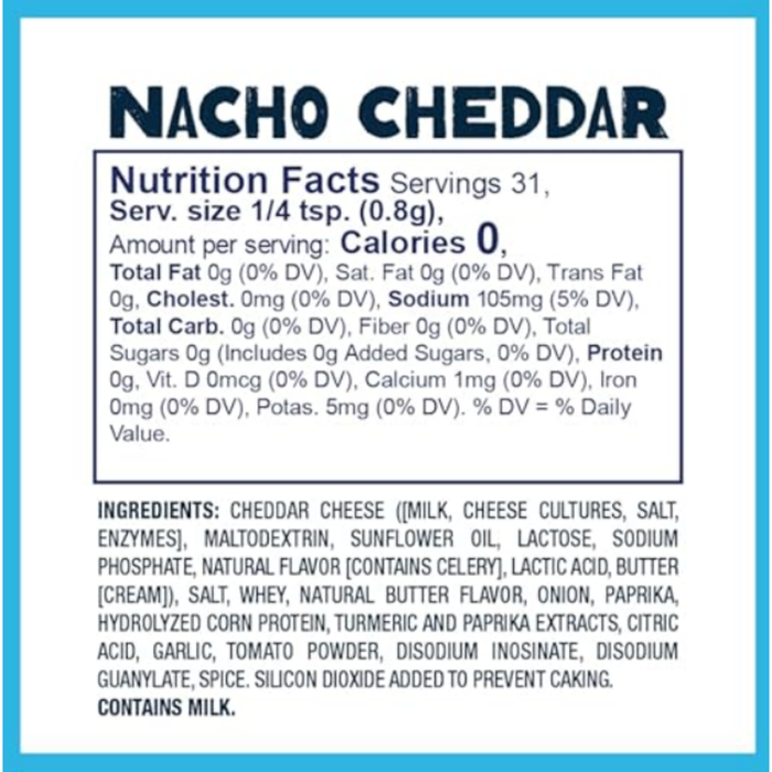 Kernel Season’s Nacho Cheddar Popcorn Seasoning – Käsewürzmischung für Popcorn & Snacks | 80 g