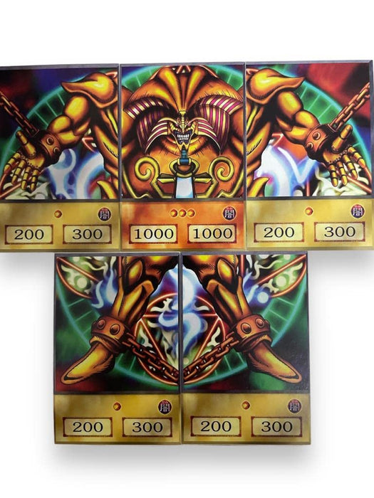 Exodia Orica - Original Anime Karte - Alle 5 Exodia Teile enthalten + Heartforcards Versandschutz