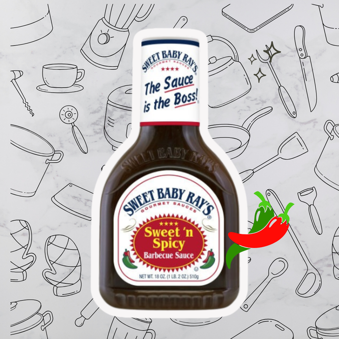 Sweet Baby Ray's Sweet 'n Spicy Barbecue Sauce | 425 ml | Glutenfrei | Ideal für Ribs, Chicken & Burger