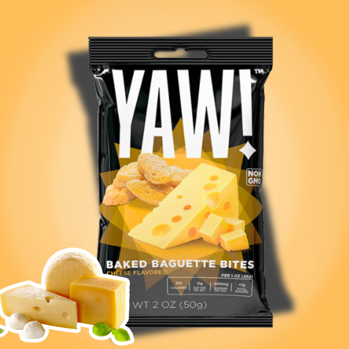 YAW! Baked Baguette Bites – Knusprige Snacksticks, 50 g (verschiedene Geschmacksrichtungen)