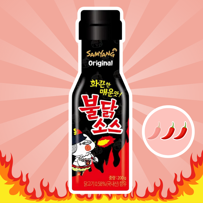 Samyang Buldak Hot Sauce – Original Korean Fire Chicken Sauce | Extrem Scharf & Aromatisch | 165ml