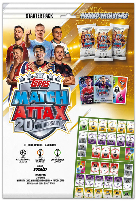 Topps Match Attax UEFA Club Competitions 2026/2027 – Starter Pack