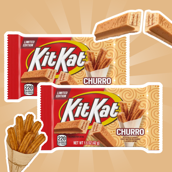 2x Kit Kat Churro – Schokoladenriegel mit Churro-Geschmack, 2x42g