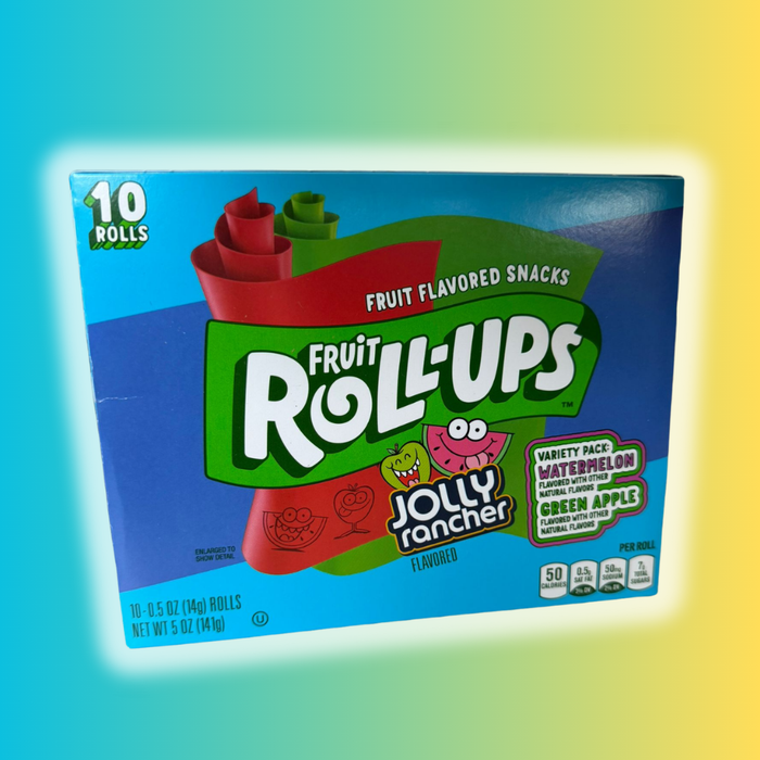 Fruit Roll-Ups Jolly Rancher Variety Pack – 10 Stück | Glutenfreie Frucht-Snacks