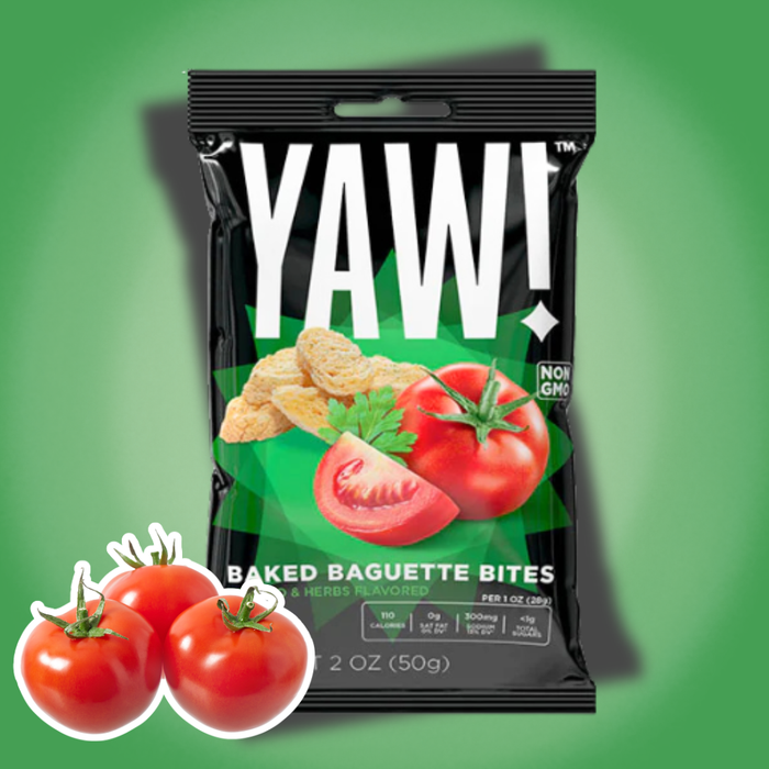 YAW! Baked Baguette Bites – Knusprige Snacksticks, 50 g (verschiedene Geschmacksrichtungen)