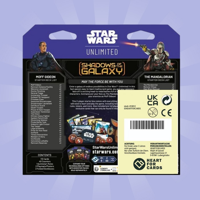 Star Wars: Unlimited – Shadows of the Galaxy – Two-Player – Starter-Deck(Englisch)