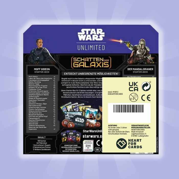Star Wars: Unlimited – Schatten der Galaxien – Zwei-Spieler – Starter-Deck (Deutsch)
