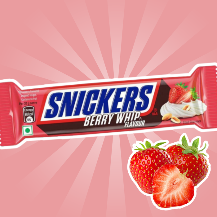 1x Snickers Riegel – Almond | Peanut Brownie | Butterscotch | Berry Whip – 45 g – Einzelriegel in versch. Sorten