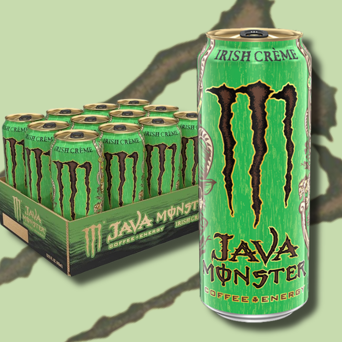 12x Monster Energy Java Irish Cream – Energy Drink mit Kaffee-Aroma & Koffein, 12x444 ml Dose