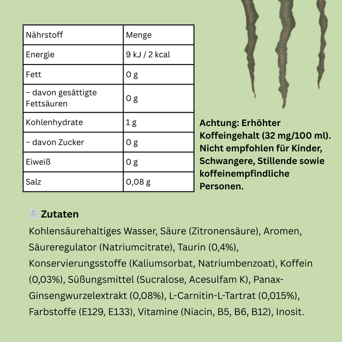 Monster Energy Java Irish Cream – Energy Drink mit Kaffee-Aroma & Koffein, 444 ml Dose