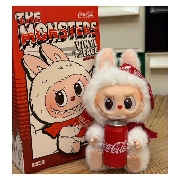POP MART × COCA-COLA THE MONSTERS Vinyl Series – Labubu 15.5-17 cm Plüschfigur • 100 % Original mit QR-Code zur Echtheitsprüfung