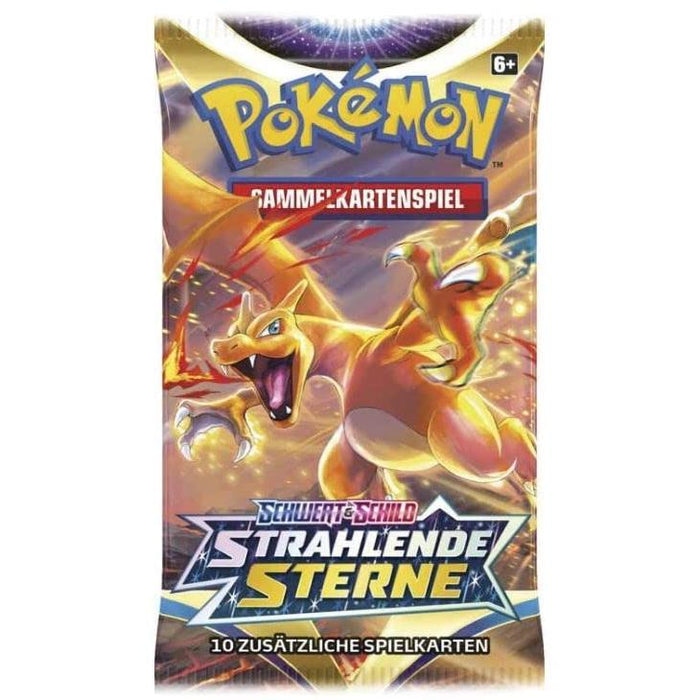 Schwert & Schild - Strahlende Sterne - 4 Booster - Deutsch + Heartforcards® Versandschutz