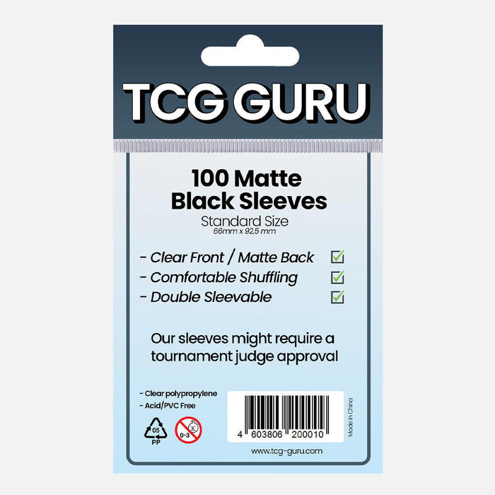 TCG Guru Matte Black Sleeves