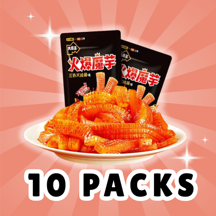 10x Samyang Scharfe Konjak-Streifen mit Sauce – Kalorienarm & Schnell zubereitet