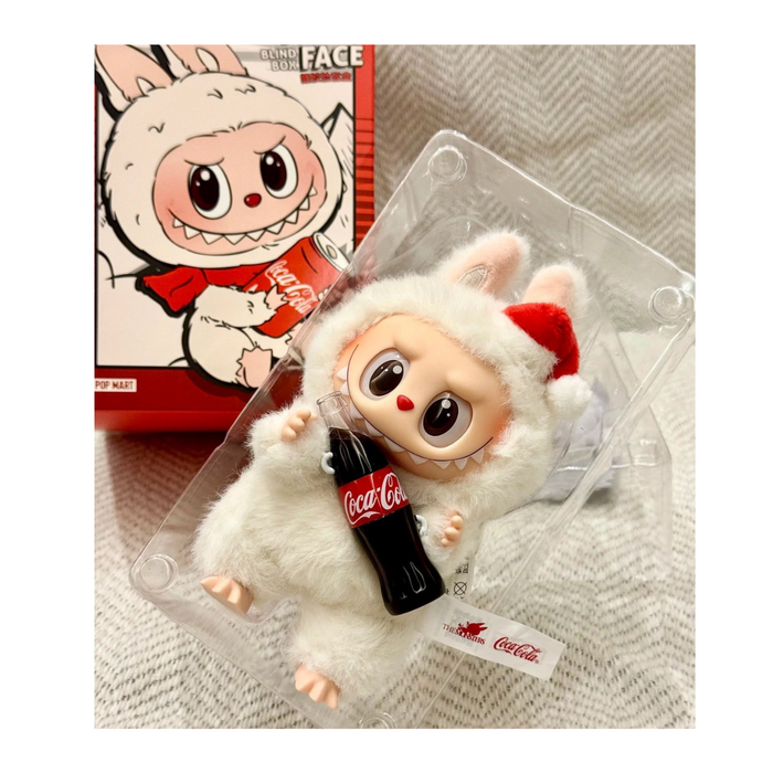POP MART × COCA-COLA THE MONSTERS Vinyl Series – Labubu 15.5-17 cm Plüschfigur • 100 % Original mit QR-Code zur Echtheitsprüfung