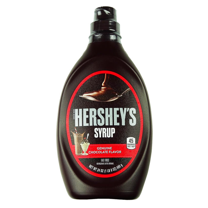 Hershey’s Chocolate Syrup – 680 g | Amerikanischer Schokoladensirup für Milchshakes, Eis & Desserts | Cremiger Kakao-Geschmack | Perfekt als Topping & Backzutat