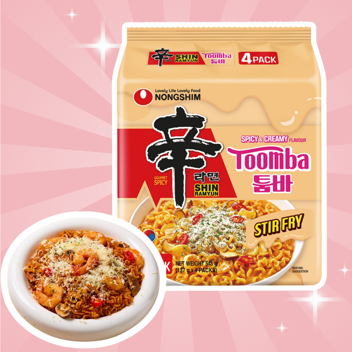 4x Nongshim Toomba Shin Ramyun – 4 er Pack – Creamig Instant-Nudelsuppe