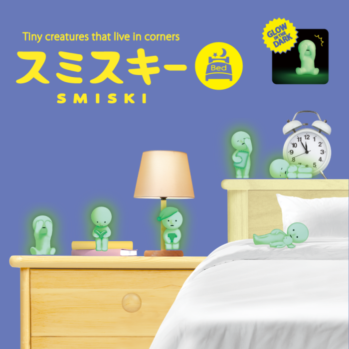 Original Smiski Bed-Serie – Leuchtende Sammelfigur Blindbox