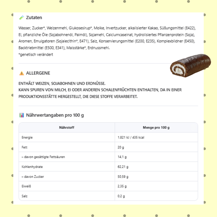 Hostess Ho-Hos – 10x Schokoladen-Kuchen mit cremiger Füllung | 284 g | Original aus den USA | Enthält Weizen, Soja & Erdnüsse