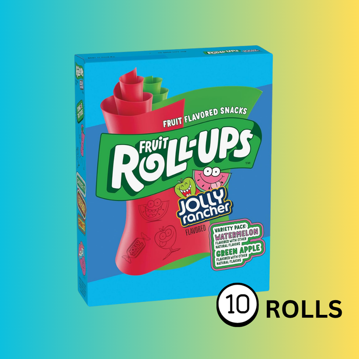 Fruit Roll-Ups Jolly Rancher Variety Pack – 10 Stück | Glutenfreie Frucht-Snacks