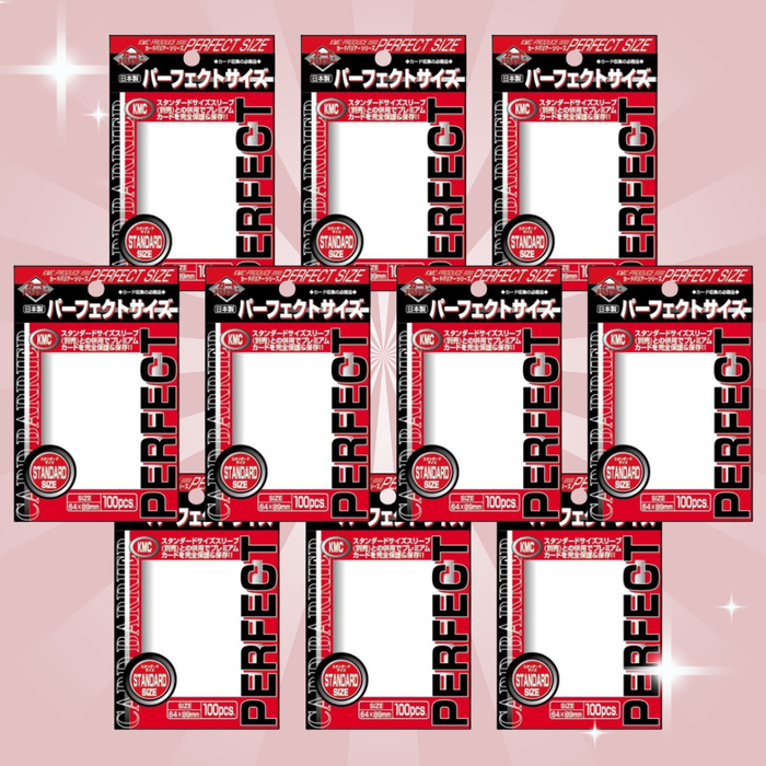 10x KMC Standard Sleeves – Perfect Size (10x100 Sleeves) – Standard Sleeves für Sammelkarten & TCG