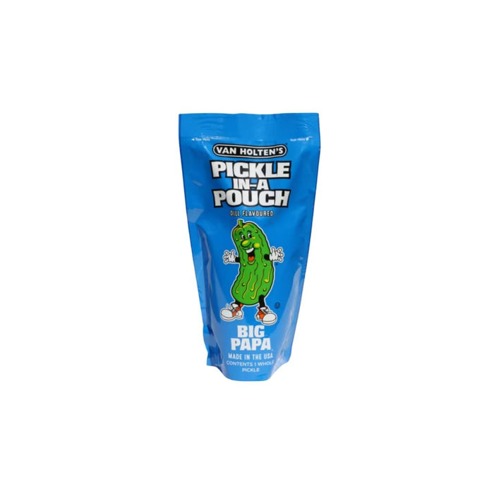 5x Van Holten's Pickle – Pickle Rick, Sour Sis, Hot Mama, Garlic Joe & Big Papa – Amerikanischer Snackklassiker – 5 x Einzelverpackt