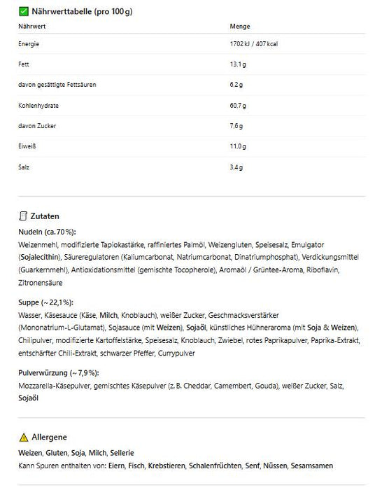 Quattro Cheese Ramen | 5er Pack (5 x 145g) | Würzige Vier-Käse-Feuernudeln für intensiven Geschmack