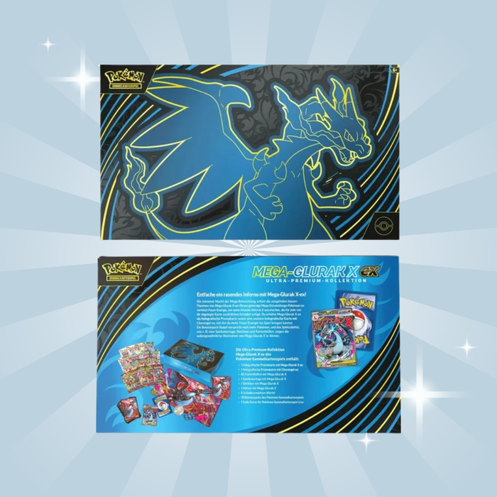 Pokémon TCG: Mega-Glurak X-ex Ultra Premium Kollektion – Deutsch