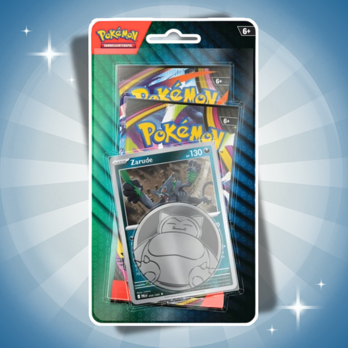 Pokémon 2-Pack Blister August 2026 Deutsch – 2 Boosterpacks mit Zarude Promokarte & Münze