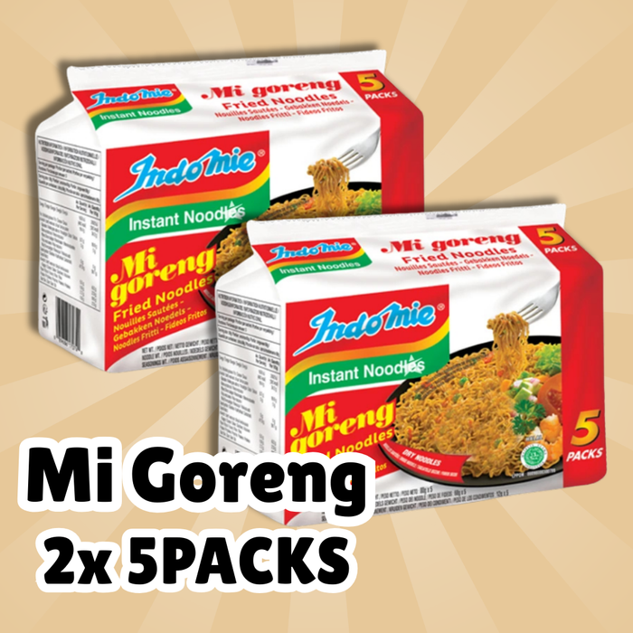 Indomie Mi Goreng – 10er Pack | Würzige Instant Stir Fry Noodles | Kult-Nudeln aus Indonesien