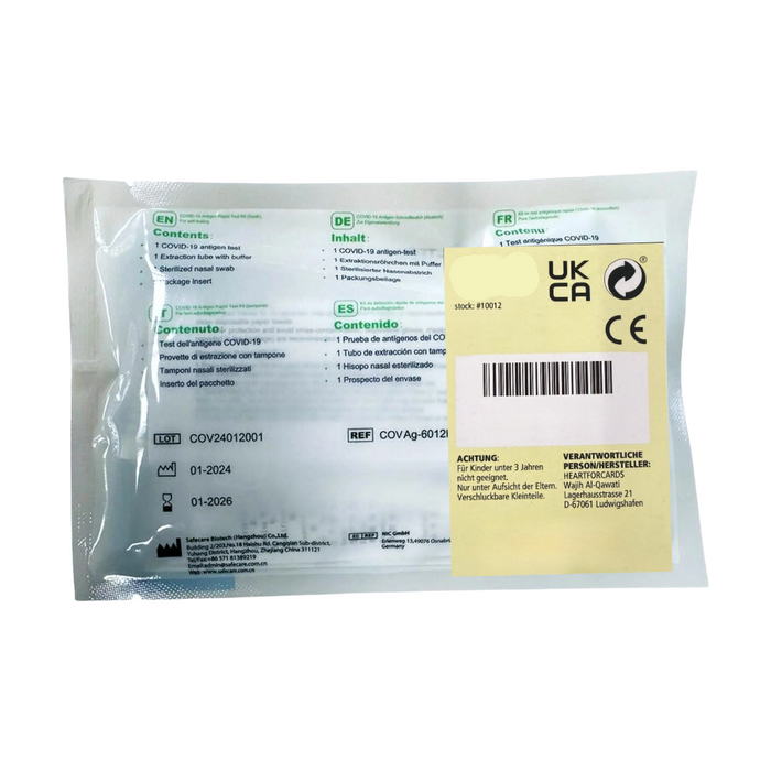 50x Safecare BIO-TECH COVID-19 & Antigen 01/2026 Nasal Schnelltest Rapid Test - Laien Covit Nasal