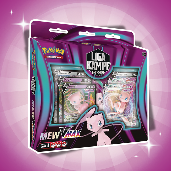 Pokémon Mew-VMAX League Battle Deck – 60 Karten + Mew-VMAX & Genesect-V Deutsch