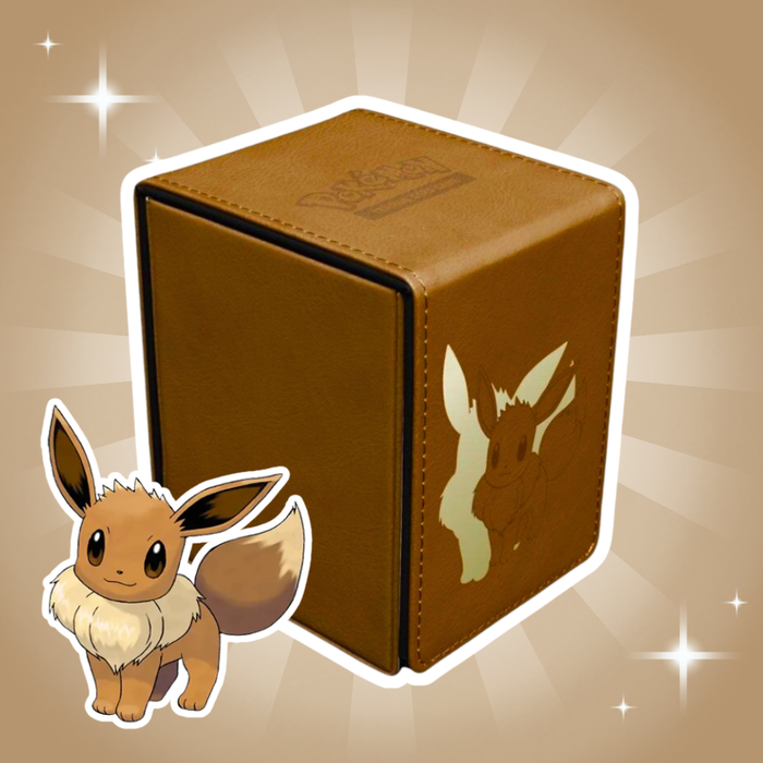 Pokémon Elite Eevee Alcove Flip Deck Box – Offiziell lizenziert, Kartenbox für 100 Double-Sleeved Karten