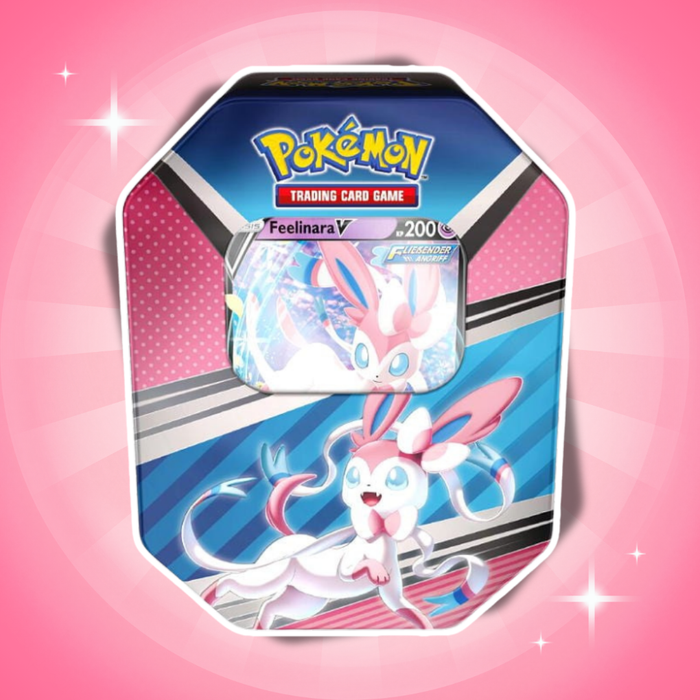 Pokémon V Heroes: Feelinara V Tin-Box Deutsch – 4 Booster + Holo-Promokarte