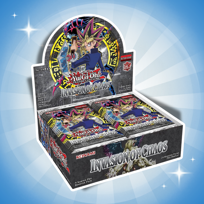 Yu-Gi-Oh! Invasion of Chaos 25th Anniversary Edition Booster Display – Deutsch