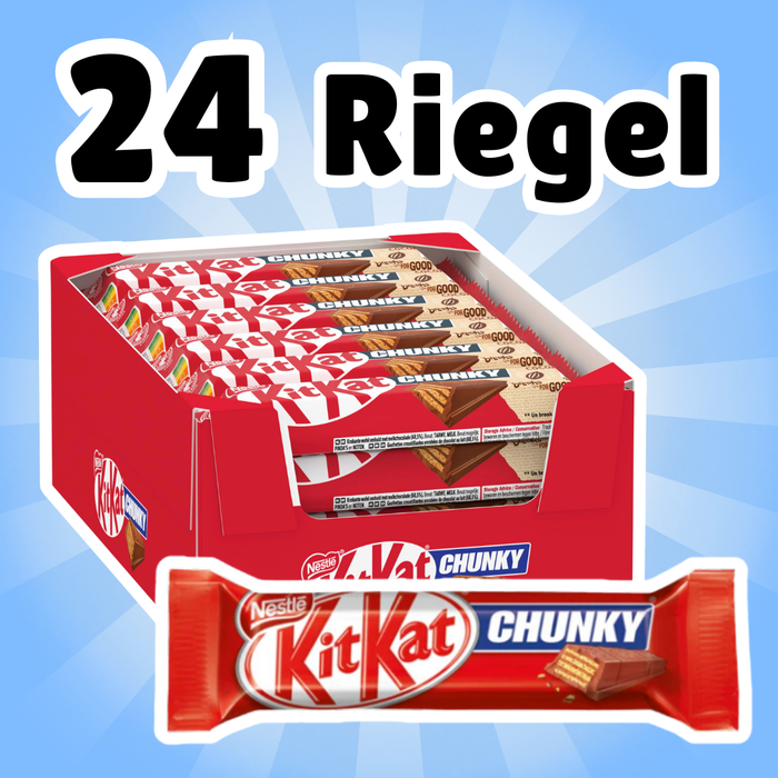 24× KitKat Chunky – Knusprige Schokoladenriegel, 24×40 g