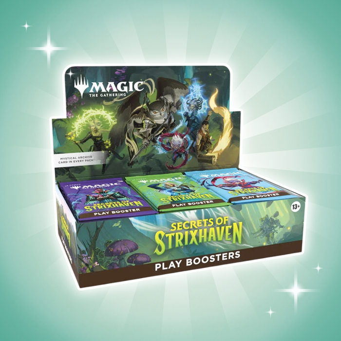Magic: The Gathering Secrets of Strixhaven Play Booster Display Englisch – 30 Boosterpacks, je 14 Karten, MTG Sammelkartenspiel Box
