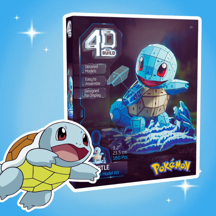 Spin Master 4D Build – Pokémon Shiggy | Modellbausatz | 180 Teile